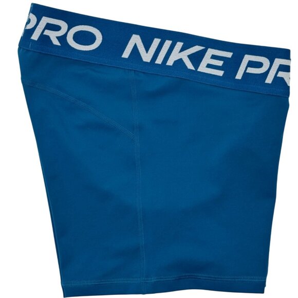 NEW Nike Pro 3” Dri-Fit Blue Training Spandex Short SizeM Logo Elastic Waistband - Picture 3 of 10